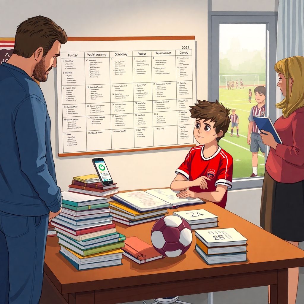 Юный футболист и школьная нагрузка: как успешно совмещать спорт и учёбу