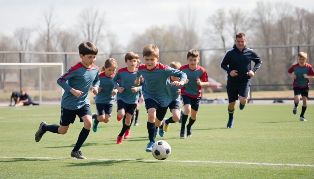 Как развивать реакцию и скорость у детей на поле - иллюстрация