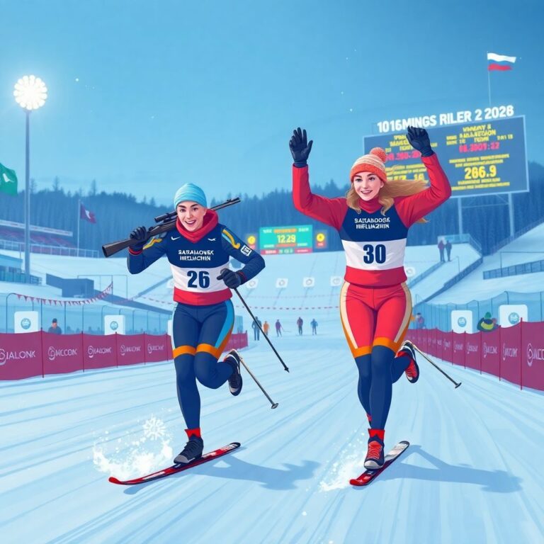 Биатлон: результаты сингл-микста 10 января 2026 в Ижевске – триумф Шевченко и Бажина