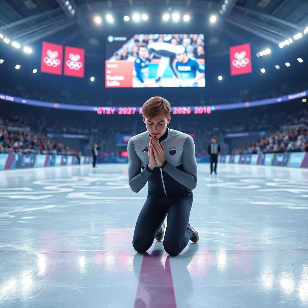 Русский шорт-трекист Иван Посашков: молитва и дисквалификация на Олимпиаде-2026